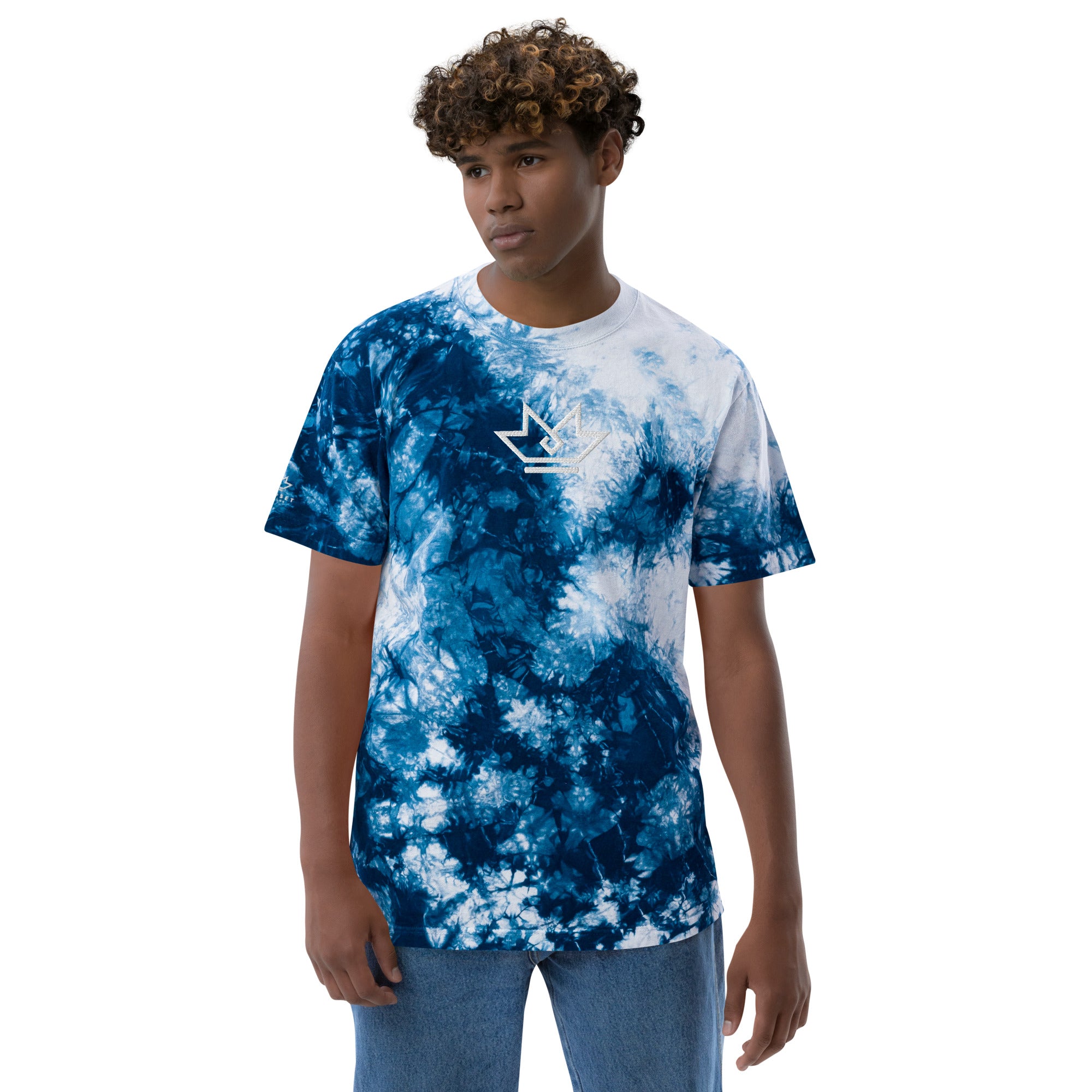 Mindset Matters Crown Oversized tie-dye t-shirt