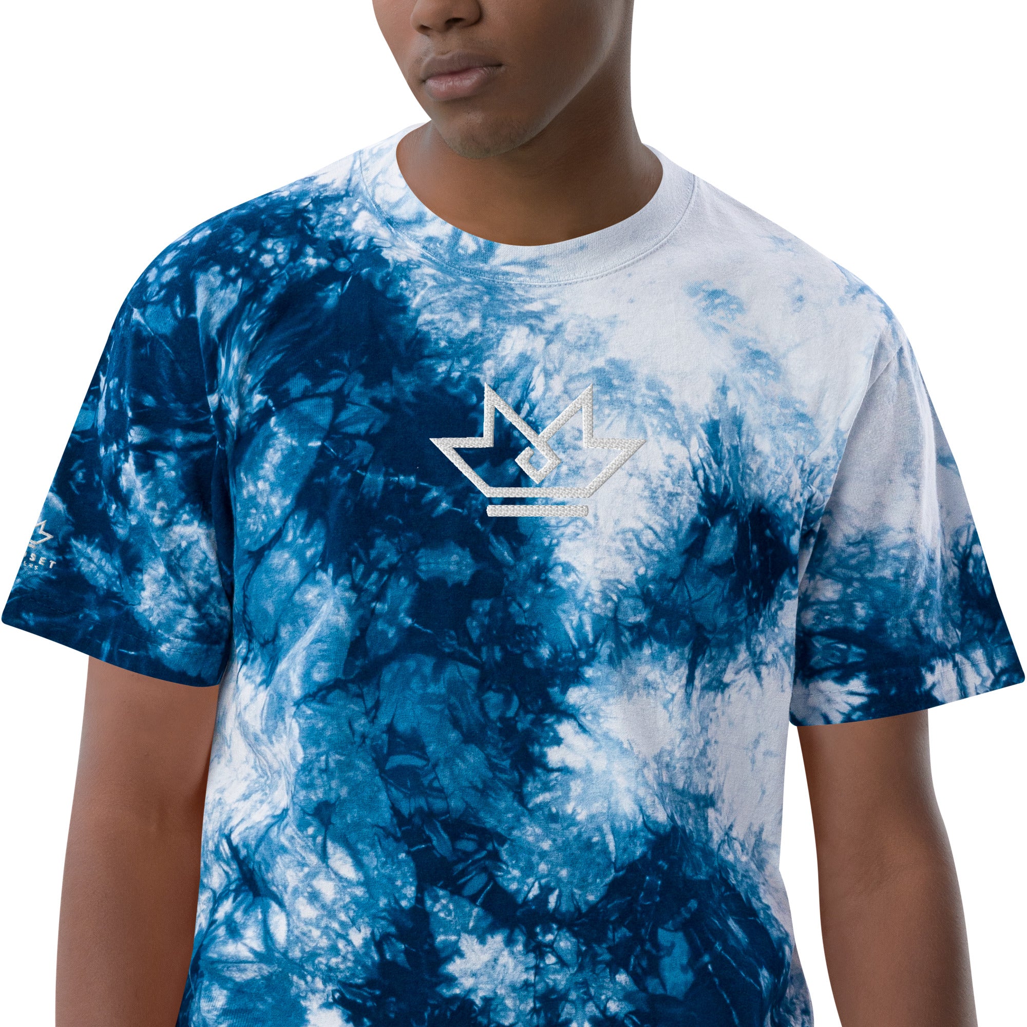 Mindset Matters Crown Oversized tie-dye t-shirt