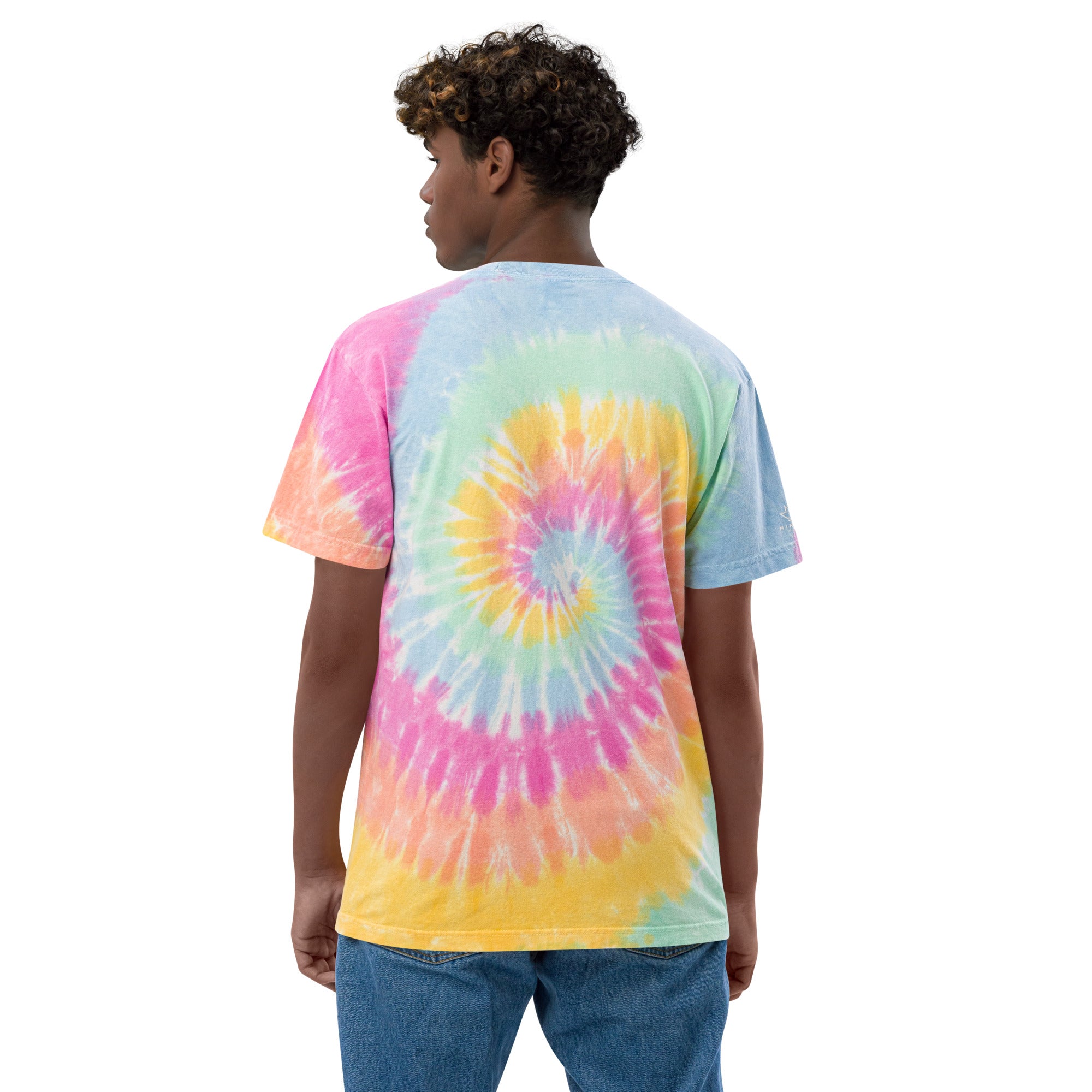 Mindset Matters Crown Oversized tie-dye t-shirt